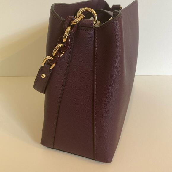 🌺 NWT Authentic Michael Kors Leather Satchel - Picture 9 of 16